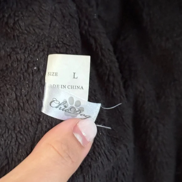 Gray and Black Dog Puffer Jackets - Picture 5 of 6